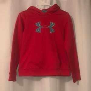 Pink White And Blue Under Armour Hoodie